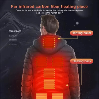 Ultimate 9-Zone Heated Jacket: Stay Warm This Winter with Our Unisex USB Heating Vest for Outdoor Adventures