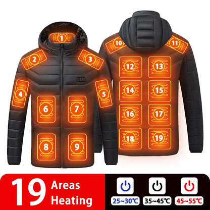 Ultimate 9-Zone Heated Jacket: Stay Warm This Winter with Our Unisex USB Heating Vest for Outdoor Adventures