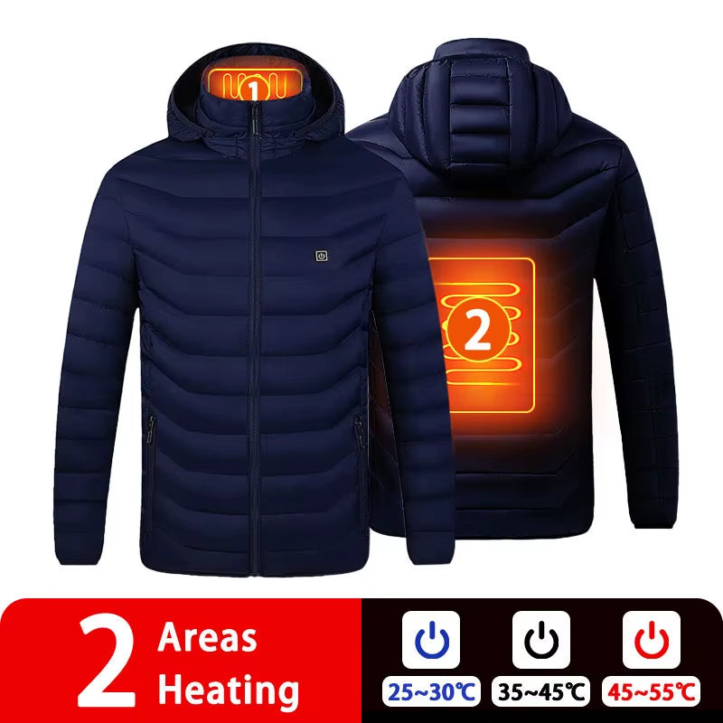 Ultimate 9-Zone Heated Jacket: Stay Warm This Winter with Our Unisex USB Heating Vest for Outdoor Adventures
