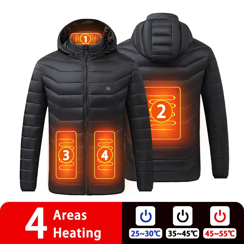 Ultimate 9-Zone Heated Jacket: Stay Warm This Winter with Our Unisex USB Heating Vest for Outdoor Adventures