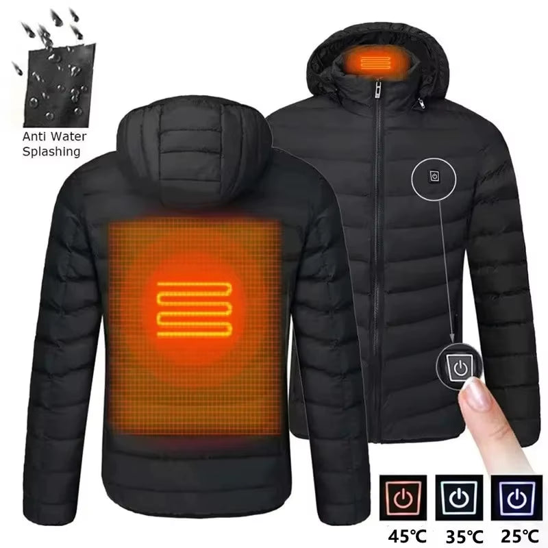 Ultimate 9-Zone Heated Jacket: Stay Warm This Winter with Our Unisex USB Heating Vest for Outdoor Adventures