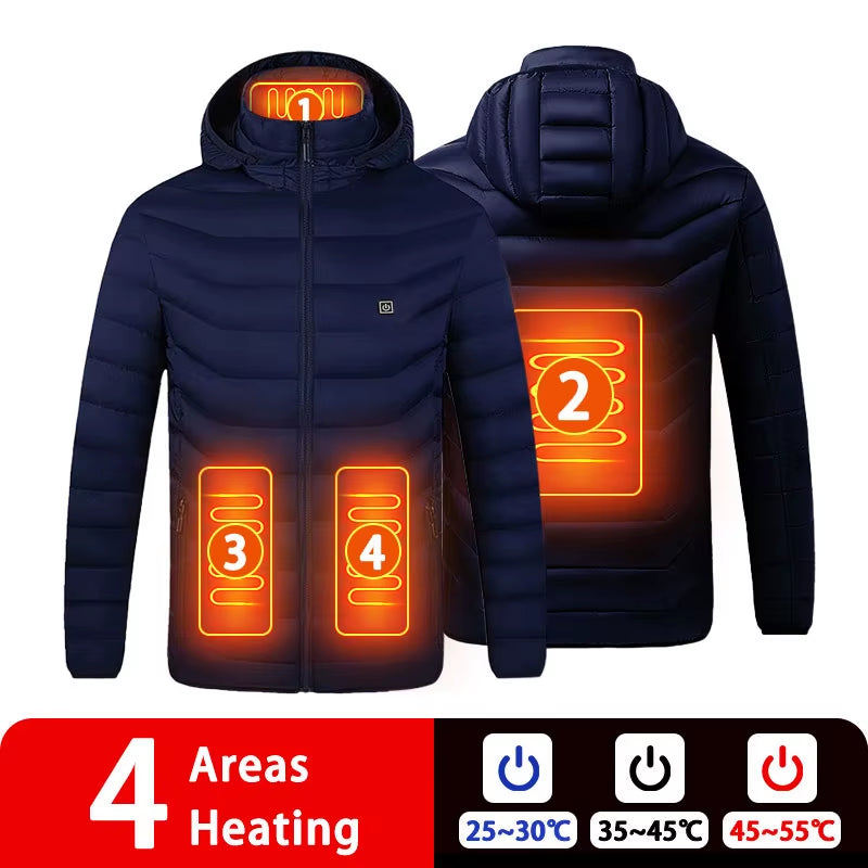 Ultimate 9-Zone Heated Jacket: Stay Warm This Winter with Our Unisex USB Heating Vest for Outdoor Adventures